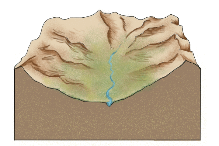 Animazione GIF della formazione delle valli glaciali