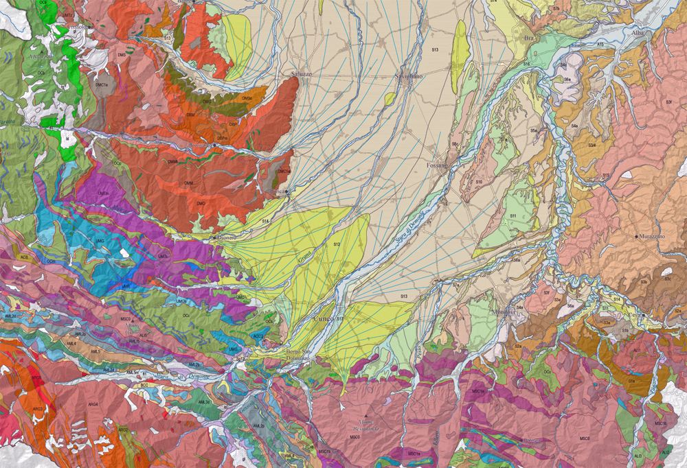 Carta geologica dell'ARPA Piemonte